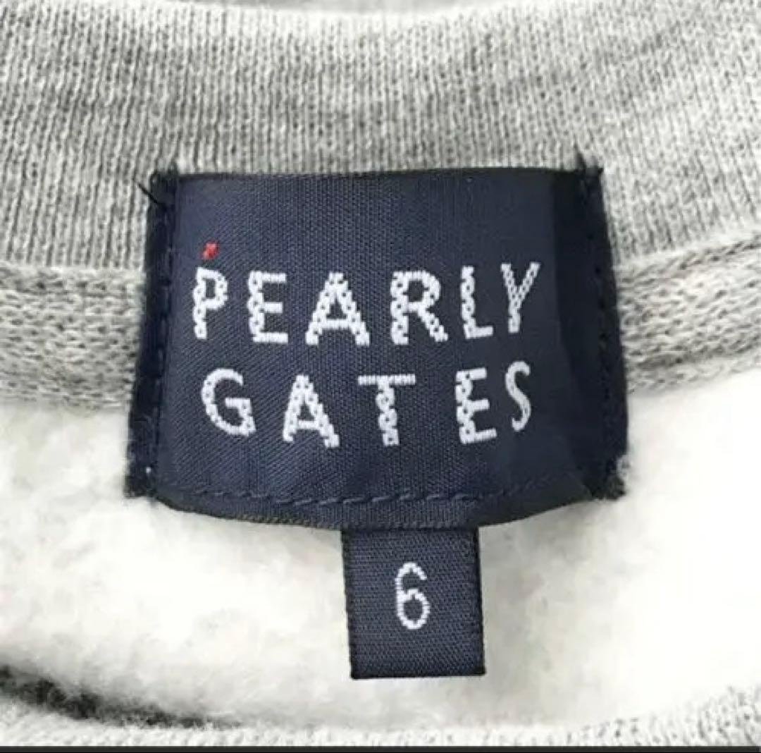 パーリーゲイツ x PEANUTS 裏起毛 スウェットトレーナーグレー系 6