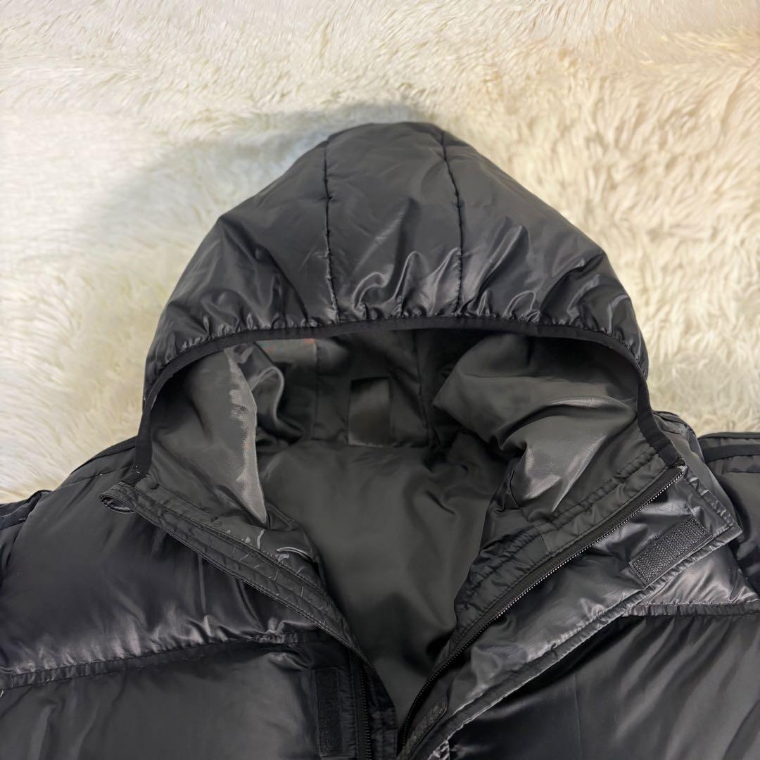 adidas アディダス ベンチコート ブラック ダウン ロング丈 フーディー