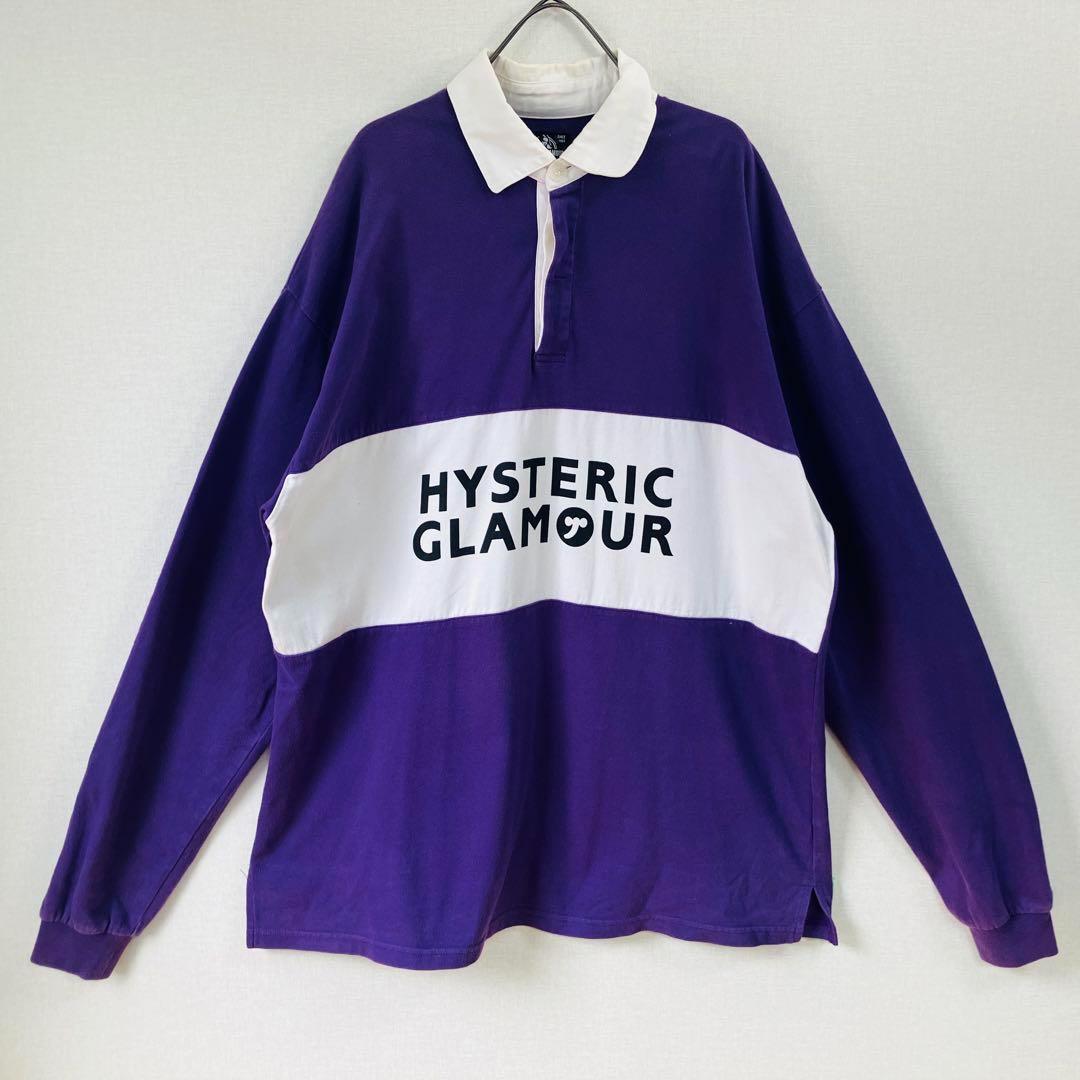 【激レア】ヒステリックグラマー ラグビーシャツ サイズL　ＨＹＳ　ＳＹMBOL