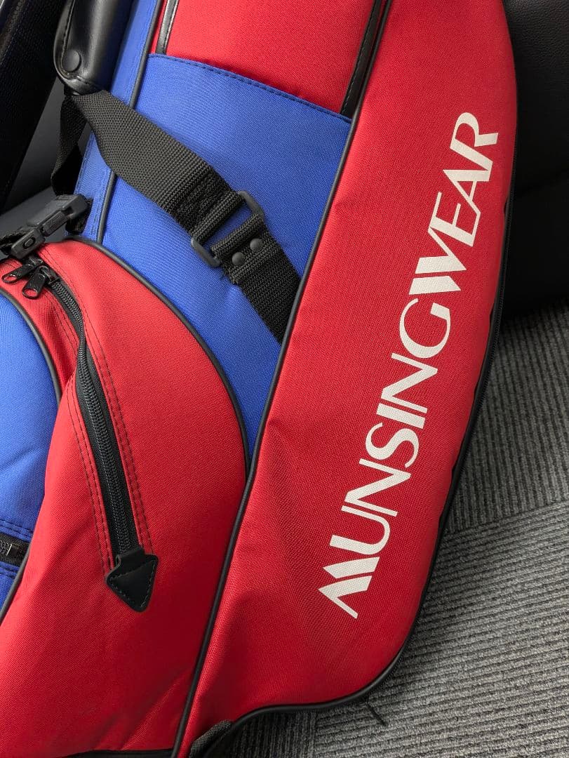 MUSINGWEAR マンシングウェア ゴルフバッグ 青/赤