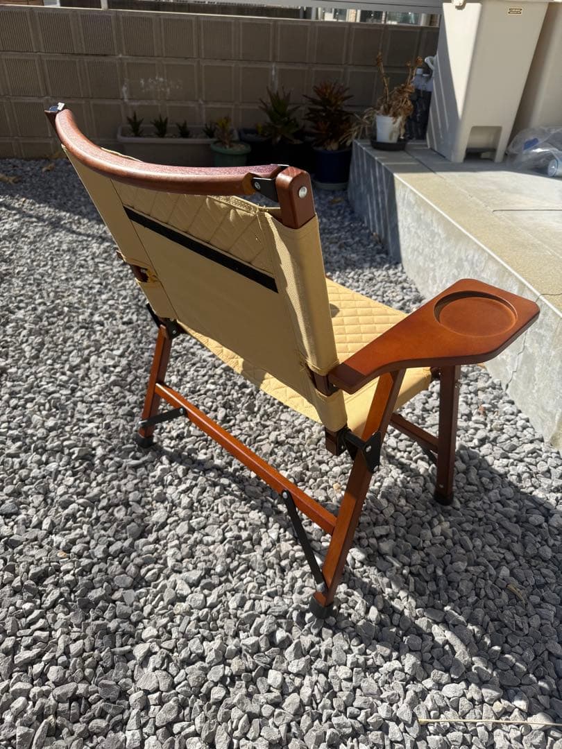 折りたたみアウトドアチェア ベージュ