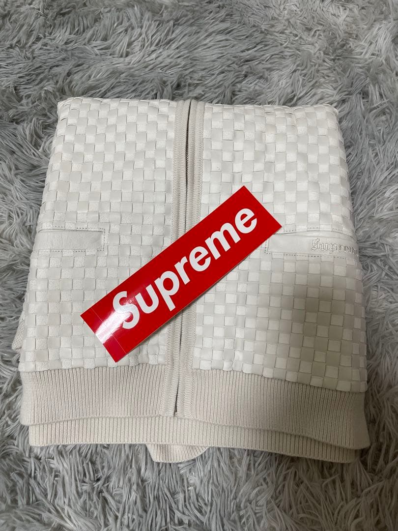 Supreme ホワイト チェック柄ジャケット