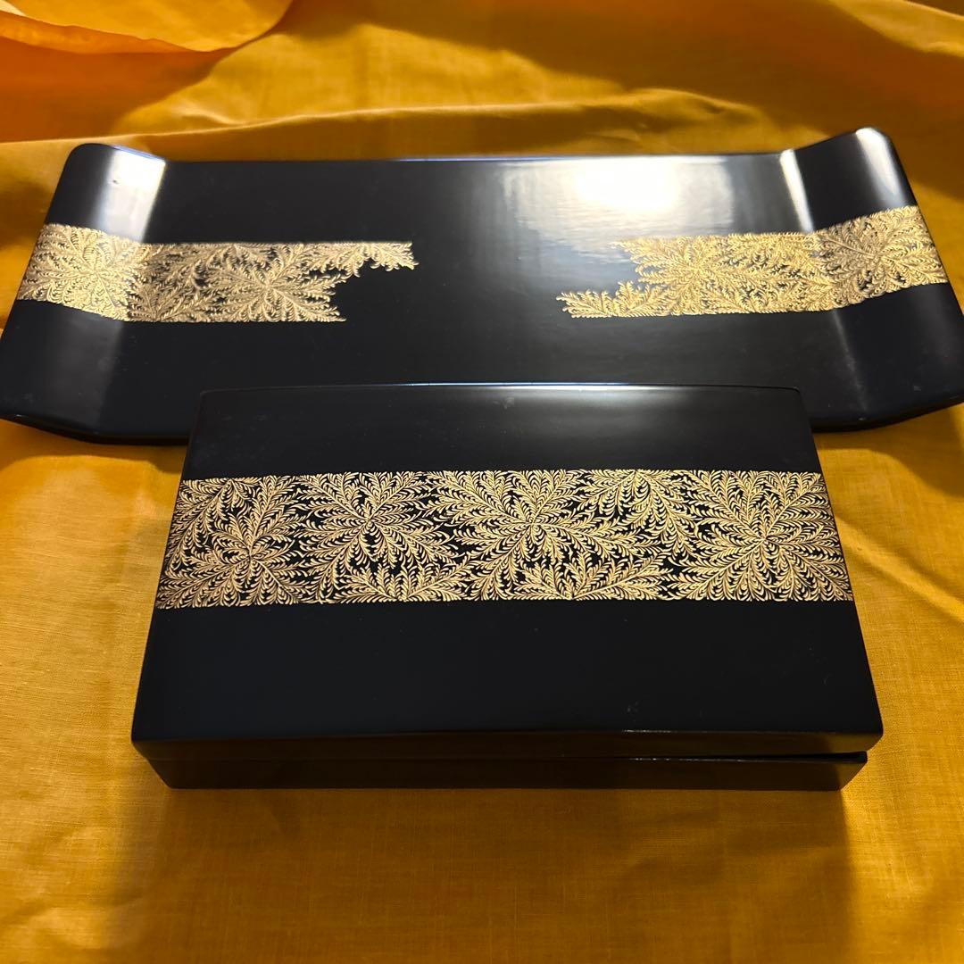 【輪島塗】タバコ盆　箱なし　ほぼ未使用・蔵出し整理品