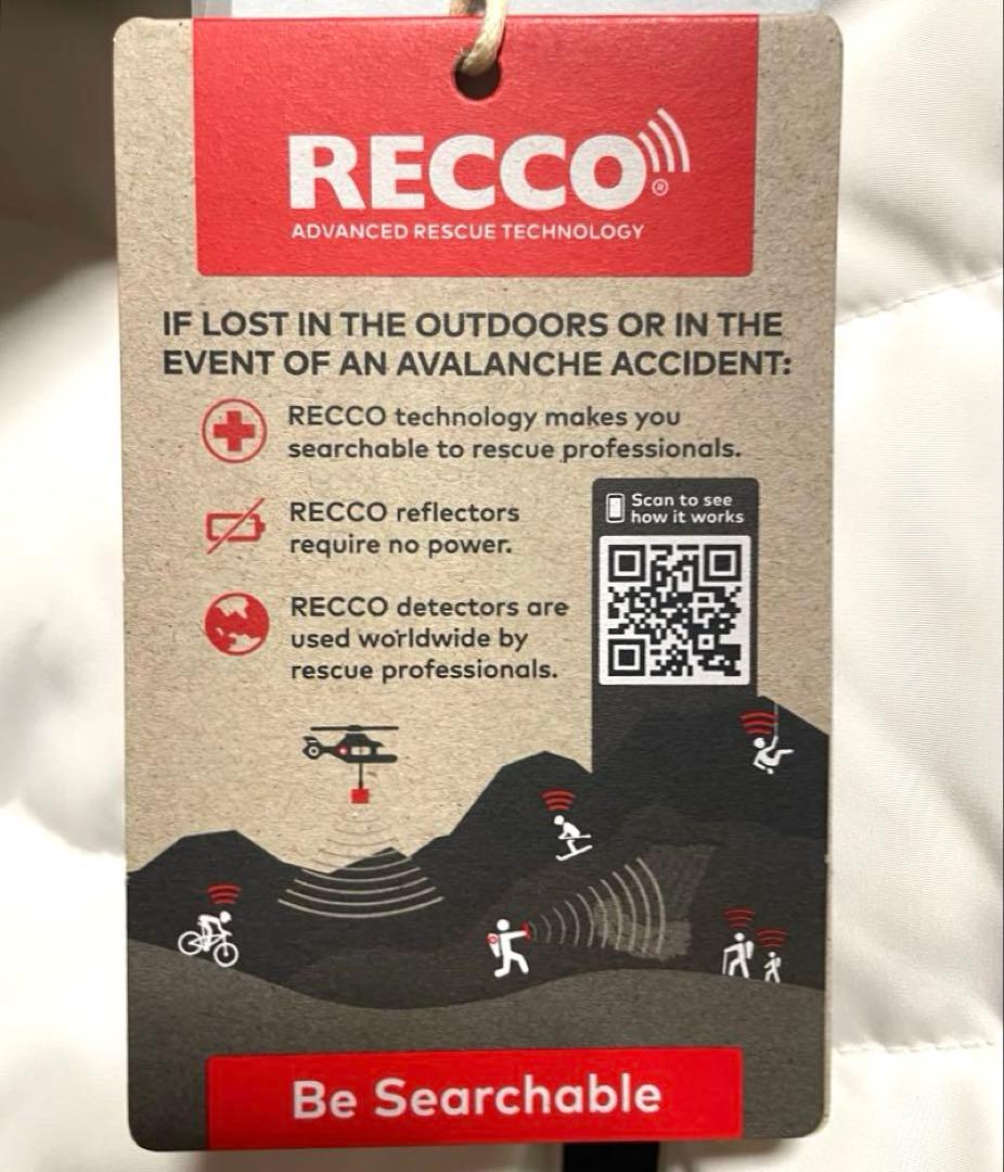 撥水&防風&通気性　新品 ZARA RECCO® スキー ダウンジャケット