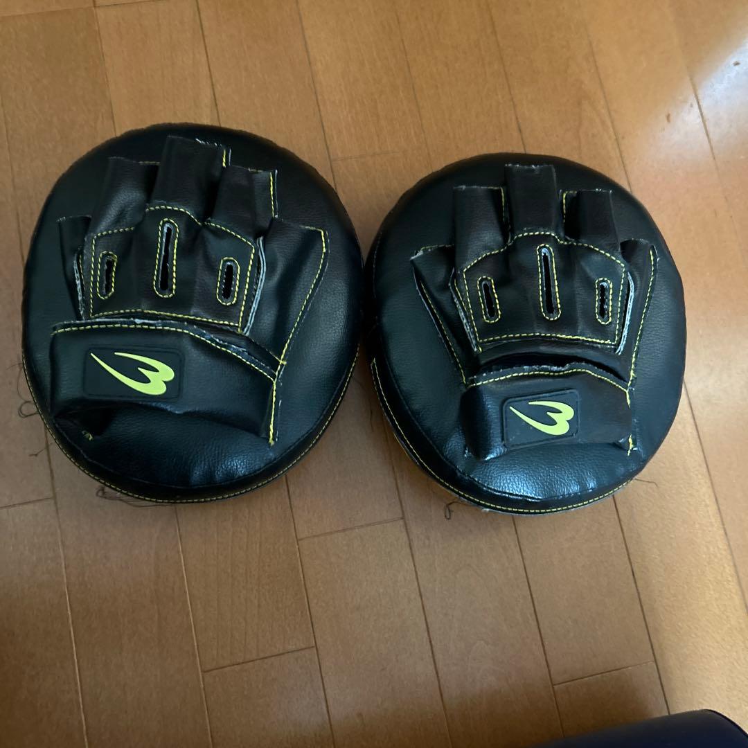 BODYMAKER パンチングミット イエロー 2個セット、パット、