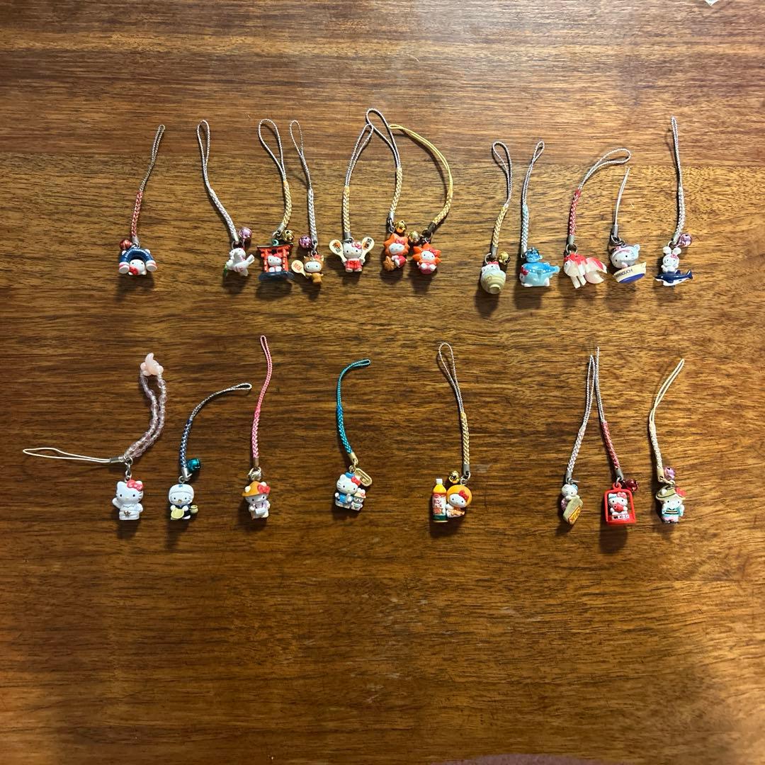 ご当地ハローキティ　根付けキーホルダー20個セット中国四国地方ほか