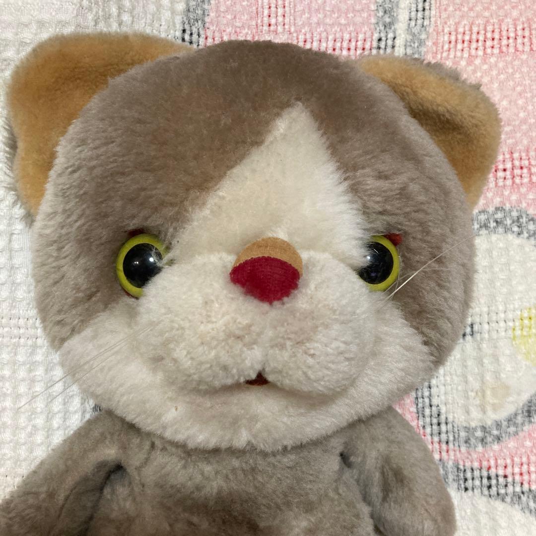 吉徳　昭和レトロ　ヴィンテージ ネコ　ぬいぐるみ　中古品