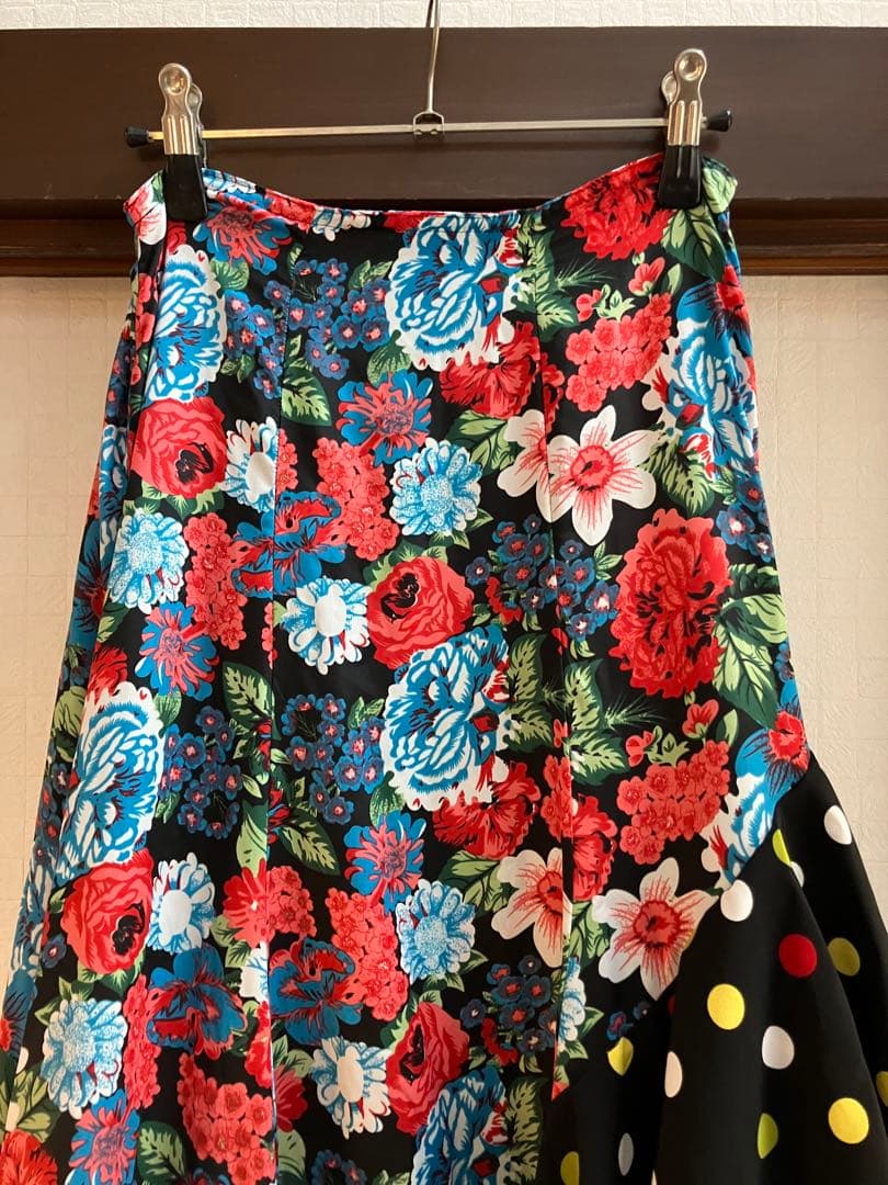 イベリア　HERMOSA フラメンコ　ファルダ　スカート　花柄