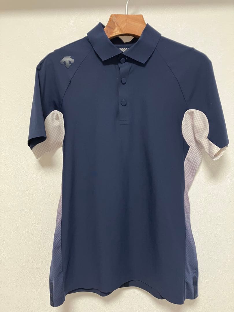 【g－arc】デサント　ネイビー 半袖ポロシャツ メンズ　週末値下げ