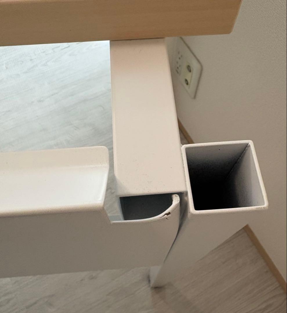 コクヨ　デスク 在宅　テレワーク　ホワイト×ナチュラル