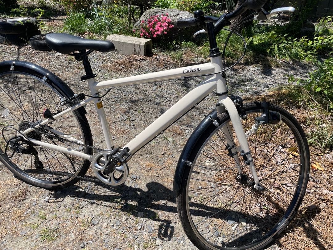 ホワイト クロスバイク Cream Cross