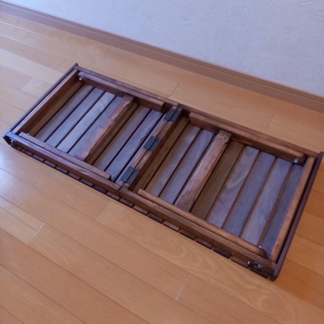 折りたたみテーブル天然無垢ウォルナット