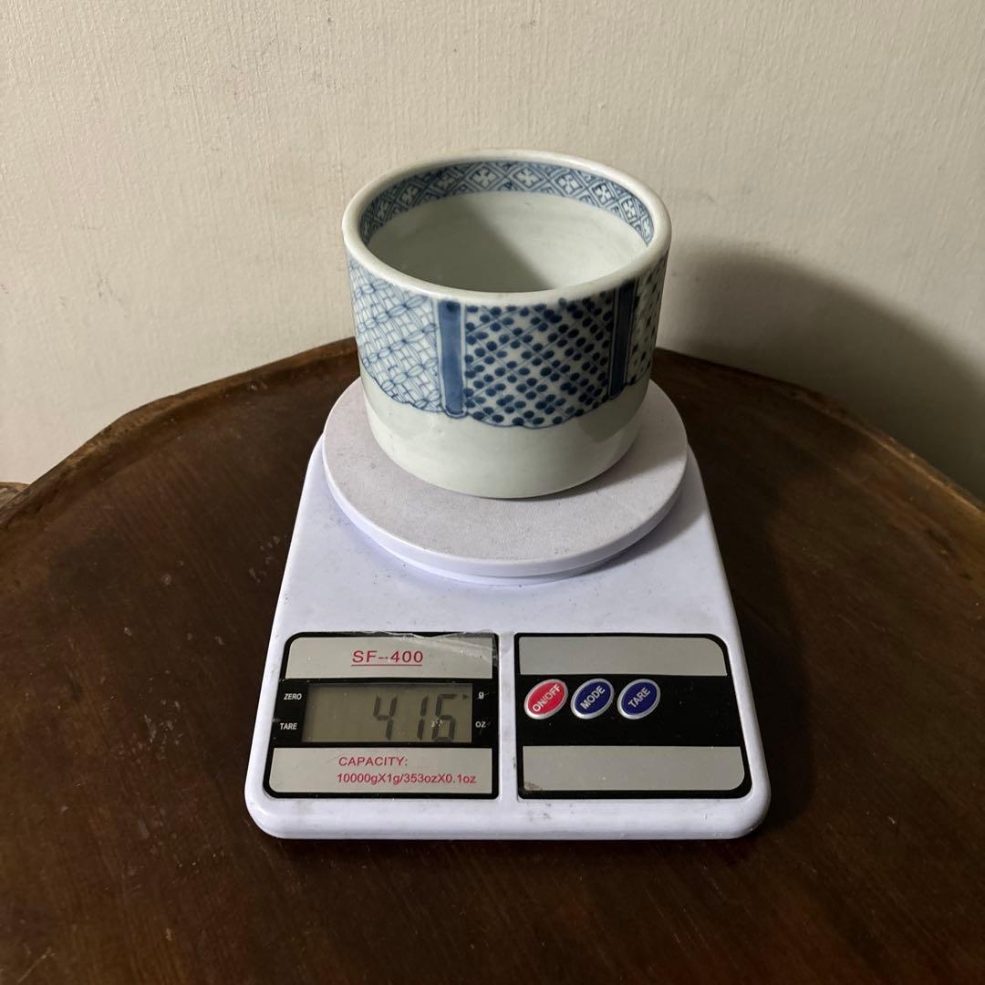 古伊万里染付　火入　江戸時代.明治　骨董品　アンティーク　古道具　白磁　検:李朝