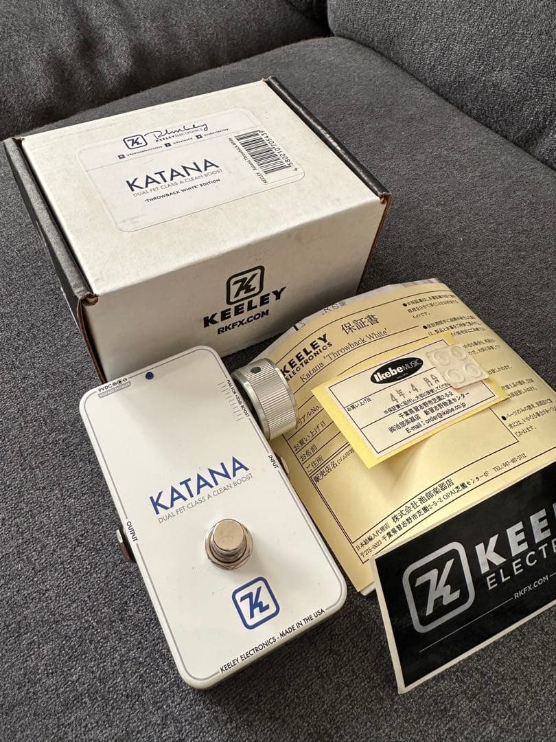 美品 KEELEY KATANA BOOST ‘Throwback White’