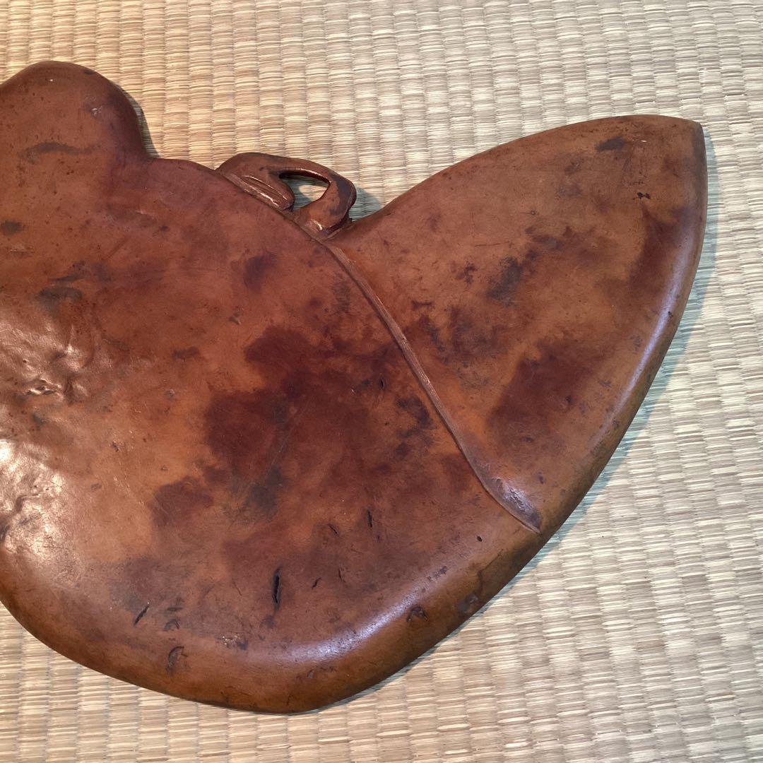 煎茶葉盆　②　　煎茶道松材葉盆