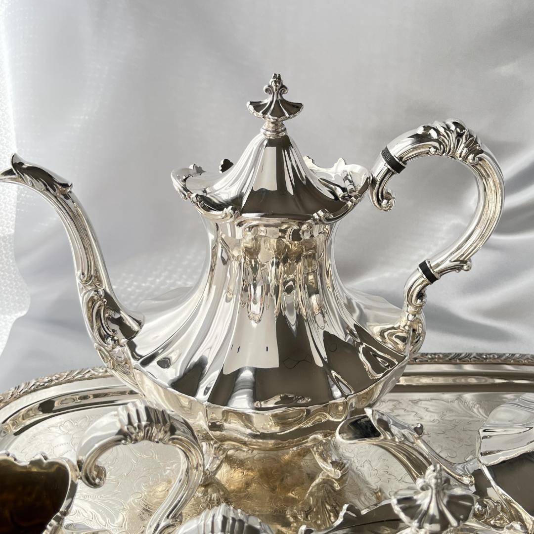 【Reed & Barton】Victorian ティーサービス 4点　優美！！