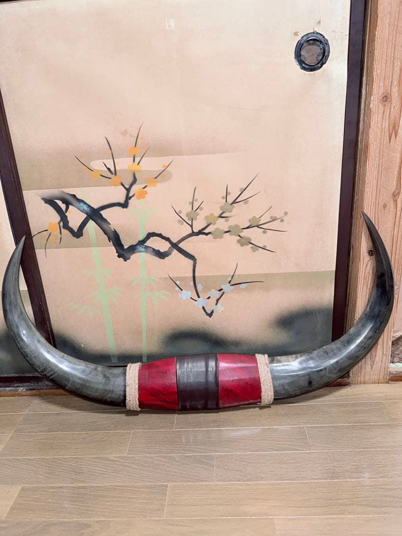 【希少・特大95cm】水牛の角 オブジェ ヴィンテージ 天然素材 迫力満点