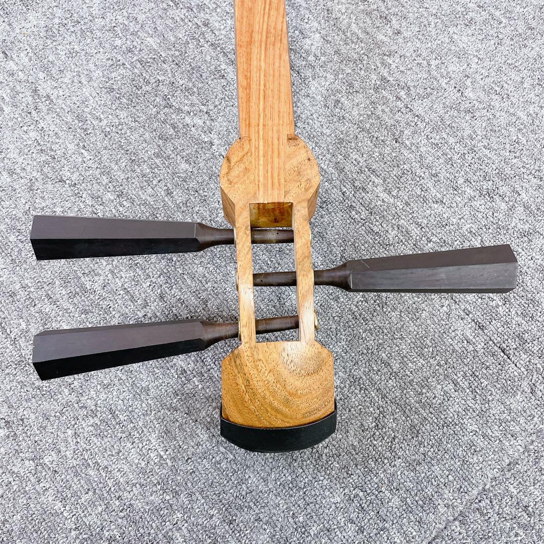 三味線 太棹 丸打胴 1本溝 人工皮 和楽器