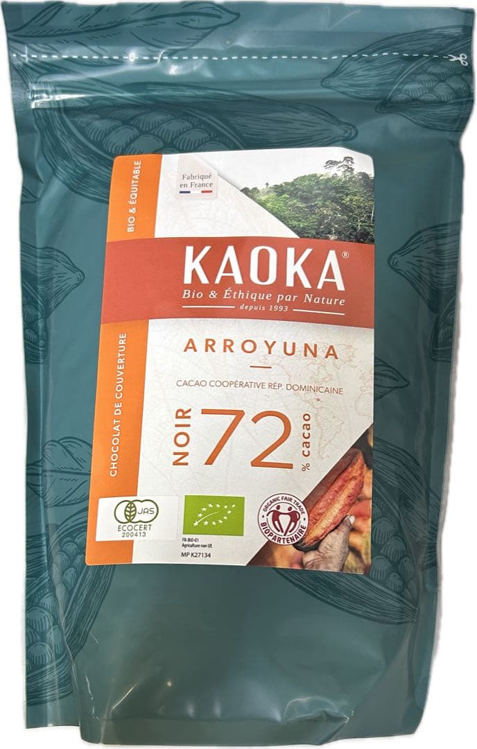 KAOKA有機チョコレート3種各1kg× 3袋