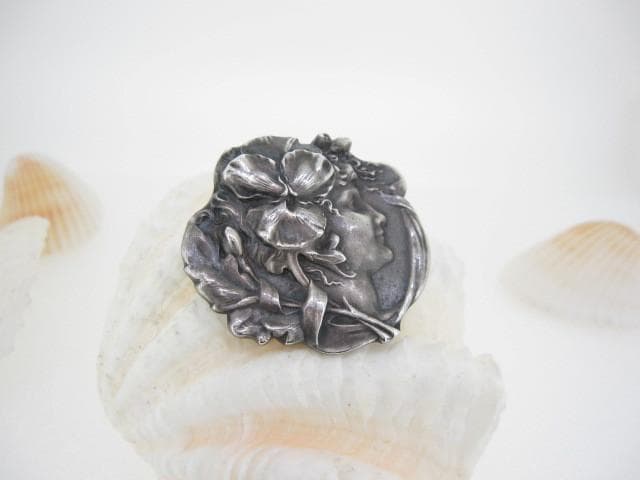 1900年代　アールヌーヴォー　アンティーク　シルバー