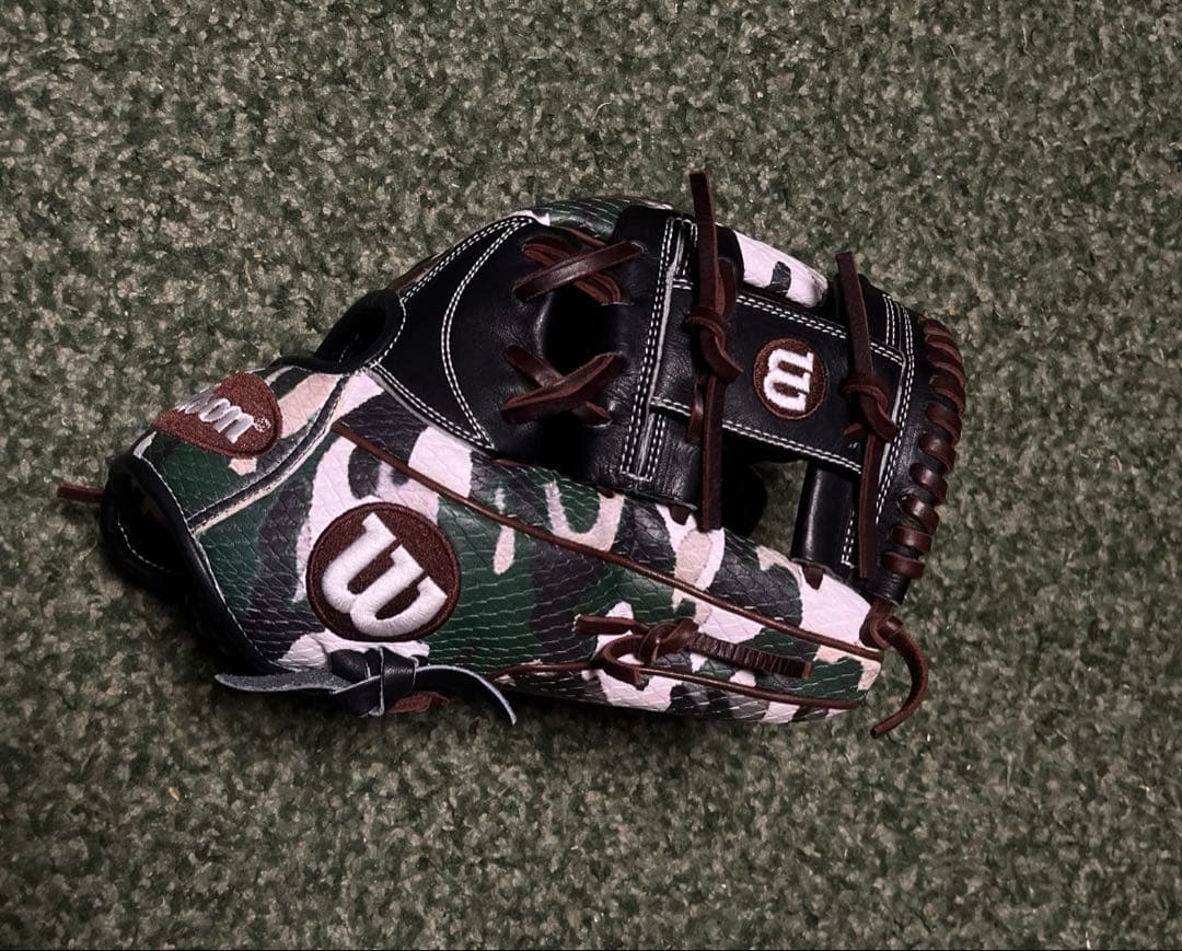 Wilson ウィルソン　軟式用　グローブ　グローブ　グラブ　迷彩柄　カモ柄