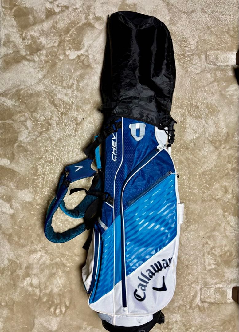 【美品】キャロウェイ スタンド キャディバッグ 7分割 軽量 ブルー