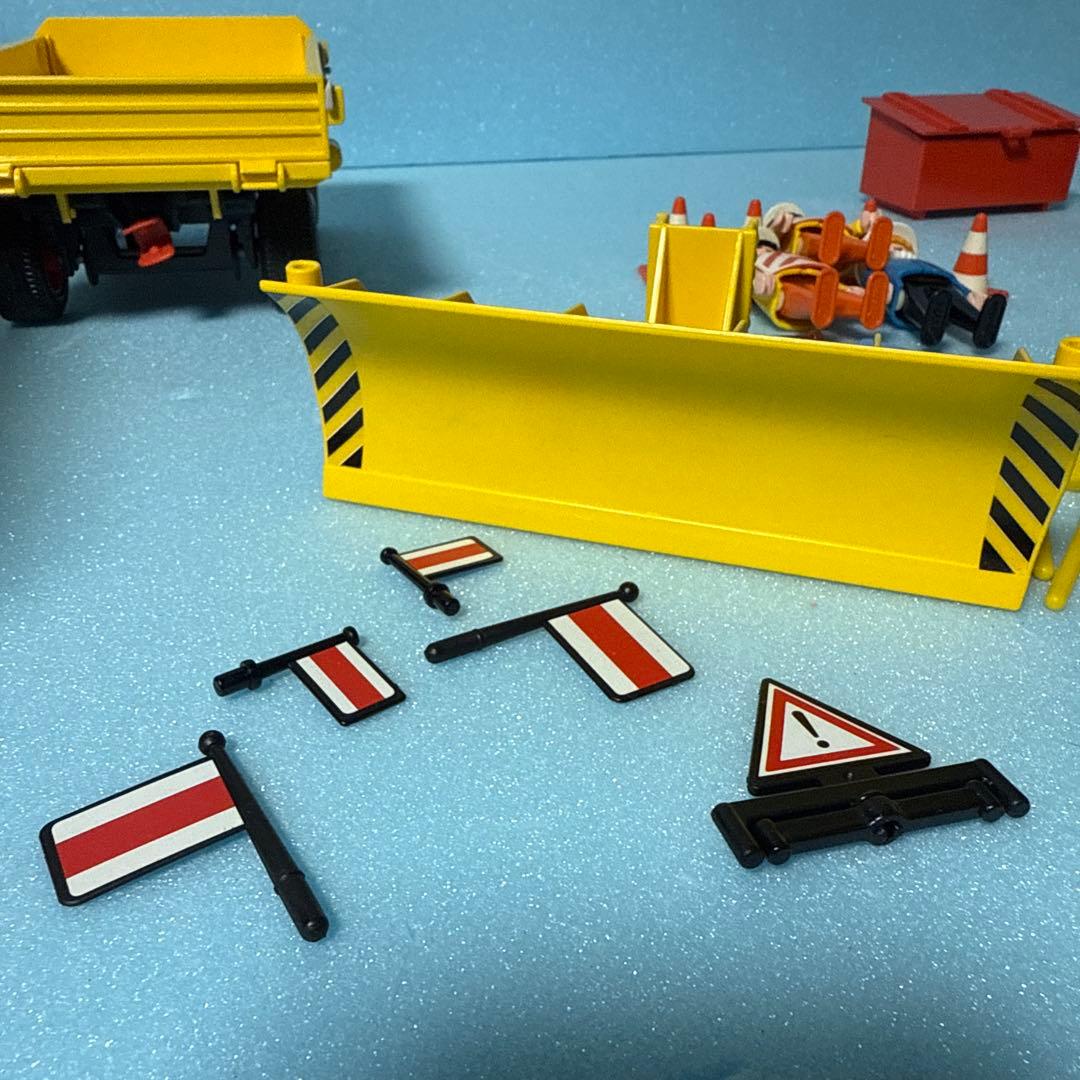 プレイモービルplaymobil3454工事車両ブルドーザー ダンプカー 激レア