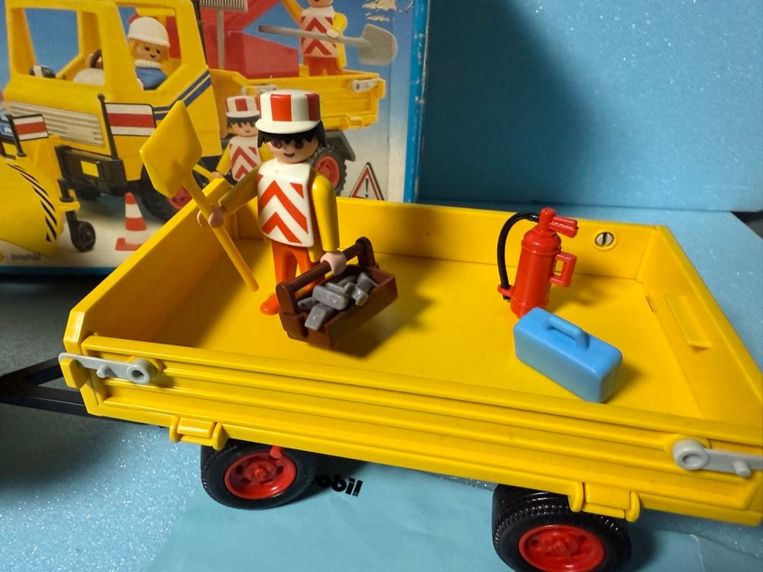 プレイモービルplaymobil3454工事車両ブルドーザー ダンプカー 激レア