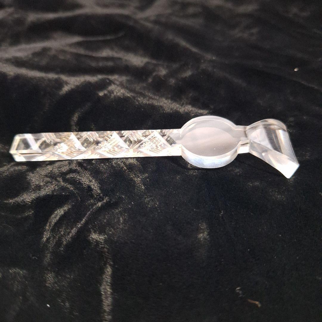 平打ち切子透明簪(江戸時代)