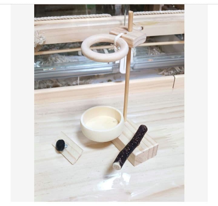 a18　粟の穂ホルダ　バードトイ　インコ　止まり木