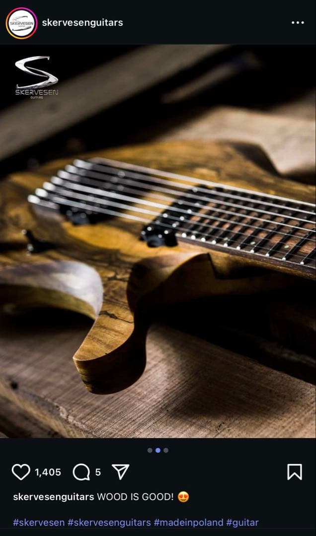 ギター Skervesen Swan 7