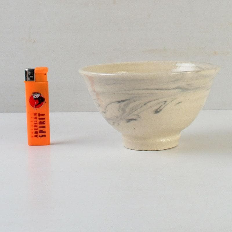 茶道具　瀬戸焼　福海窯　水野鉐一作　茶碗　共布共箱　C　9408