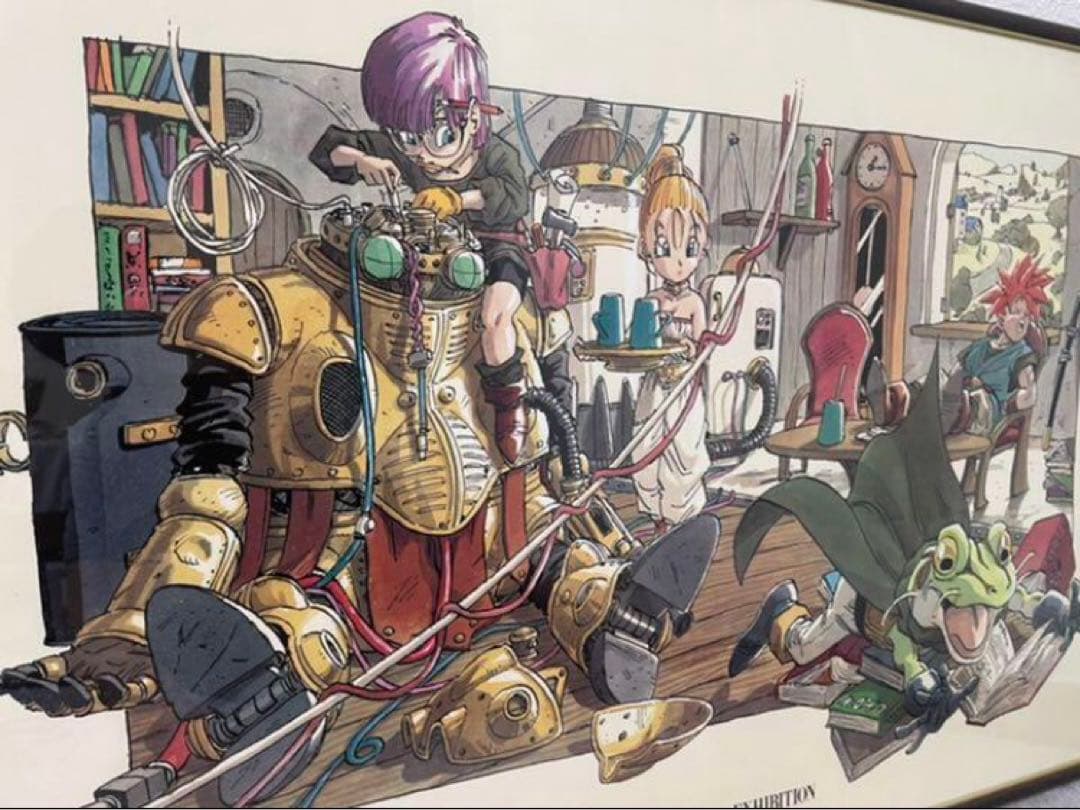 【入手困難／極美品クラス】クロノ・トリガー B2ポスター鳥山明の世界展 販売品