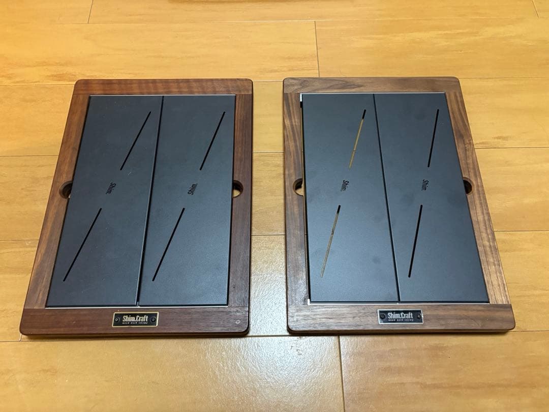 シムクラフト　stfシェルコン25ウォールナット×2 横の棒×2 2セット