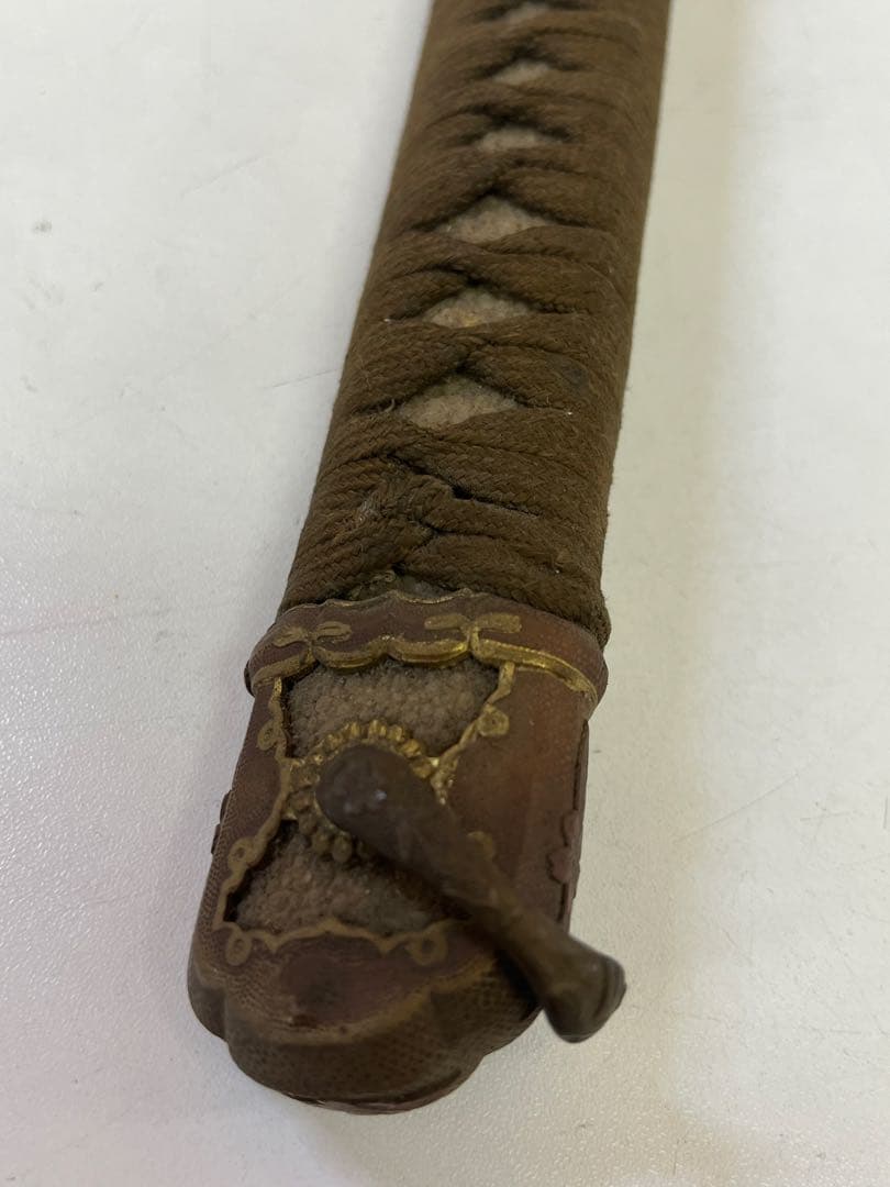 R*N様 M639 刀 柄 武具 つか 金属装飾 目抜き付き 旧日本軍 時代物