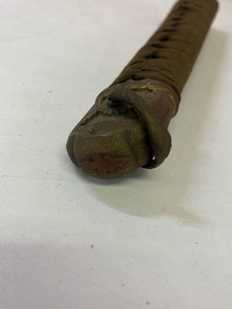R*N様 M639 刀 柄 武具 つか 金属装飾 目抜き付き 旧日本軍 時代物