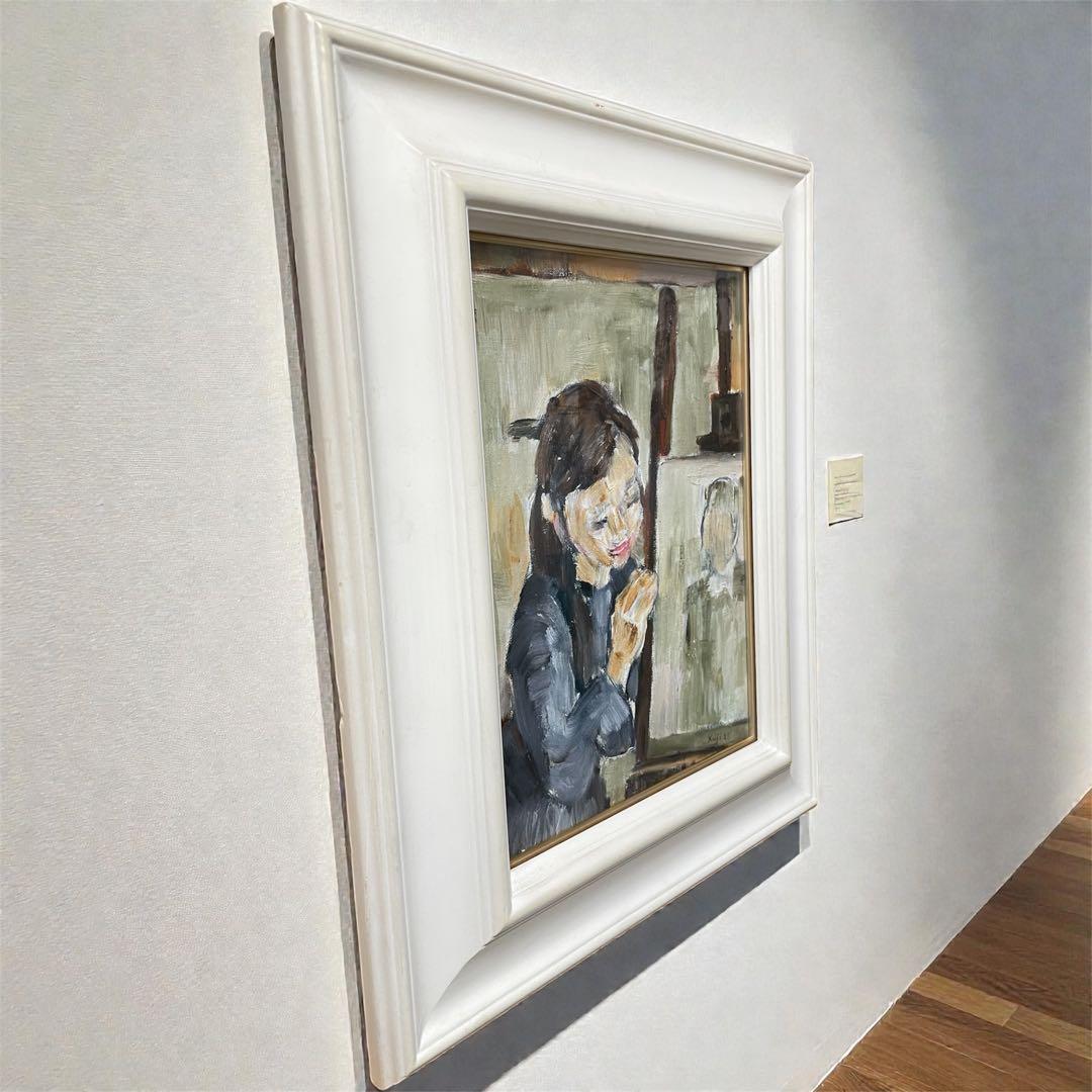 筆先の向こう側｜F4号 油彩原画・額装・箱付