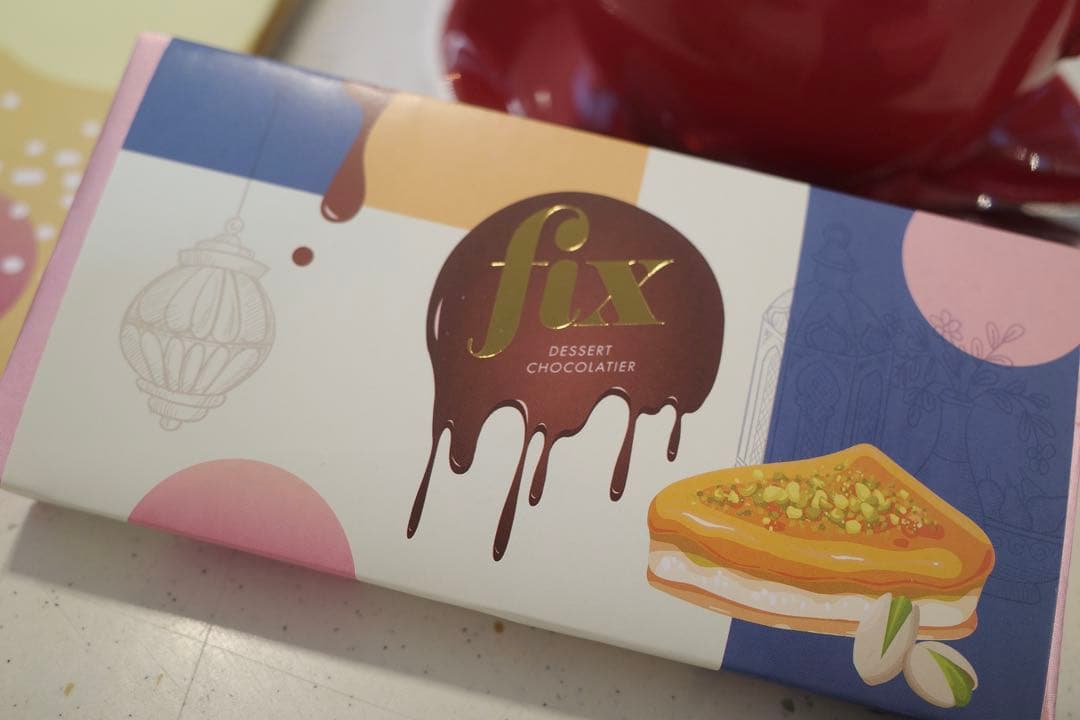 値下げ【ドバイ限定】ドバイチョコレート/fixチョコレート/ピスタチオ味/2枚