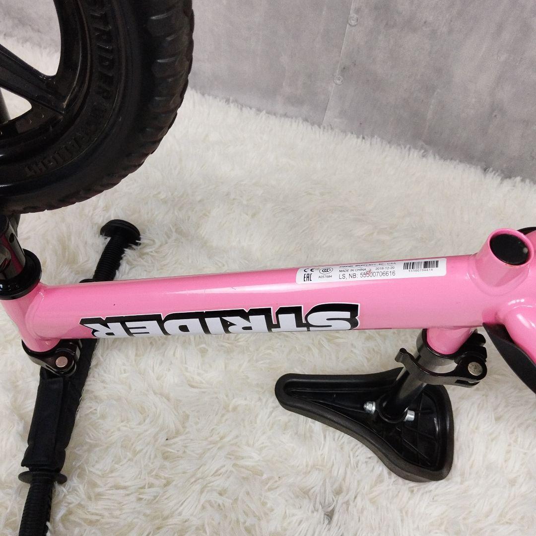 【極美品】STRIDER SPORTS 12 ストライダー ピンク 純正スタンド
