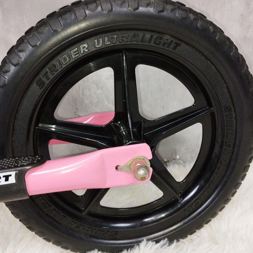 【極美品】STRIDER SPORTS 12 ストライダー ピンク 純正スタンド