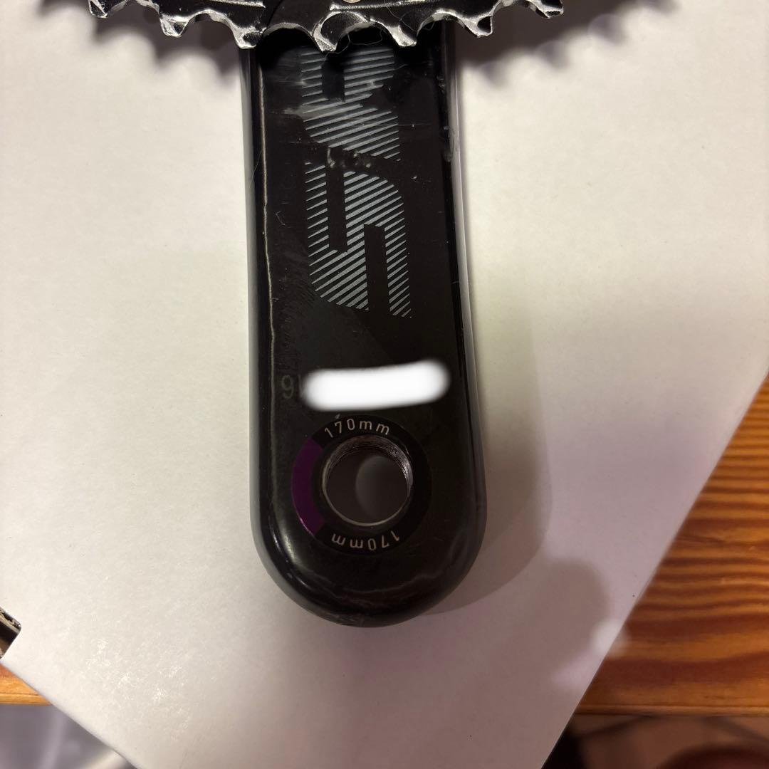 SRAM RED GXP カーボンクランク　左側パワメ付き(STAGES)