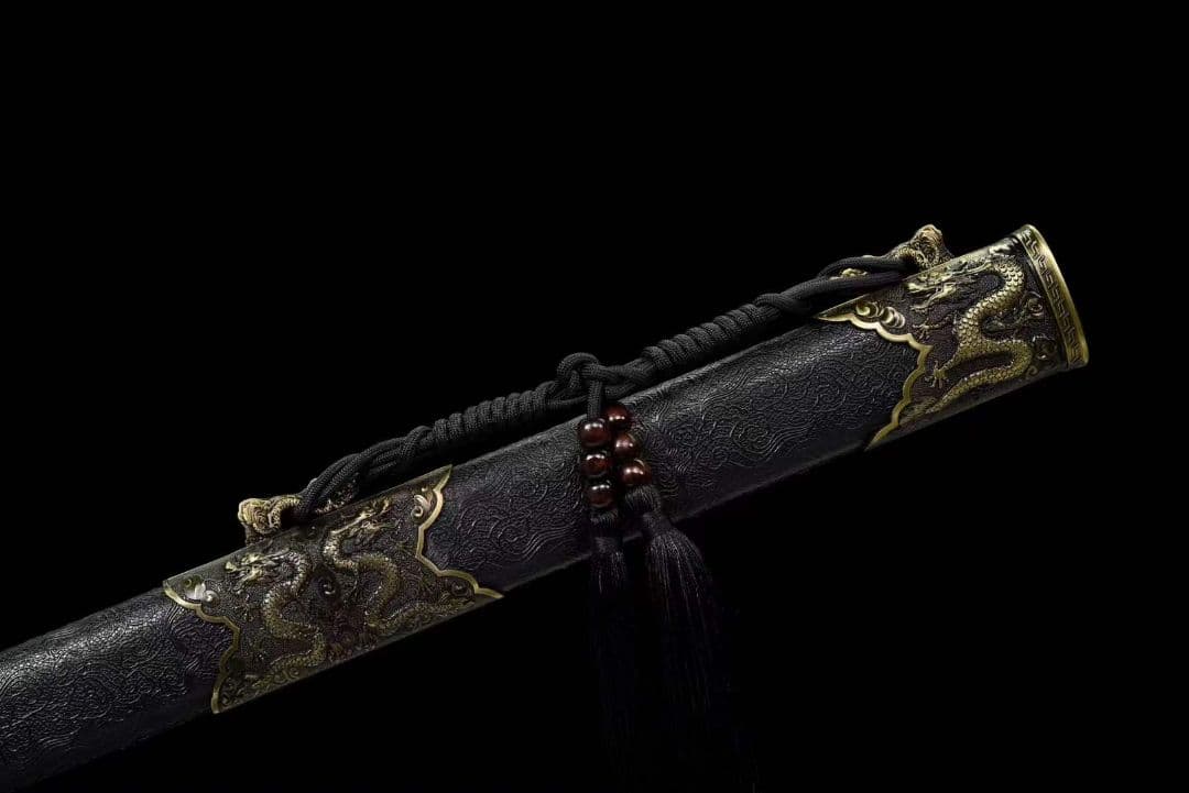 【黒金古刀―青銅戦刃】 古兵器 武具　刀装具　日本刀　模造刀 居合刀 長尺