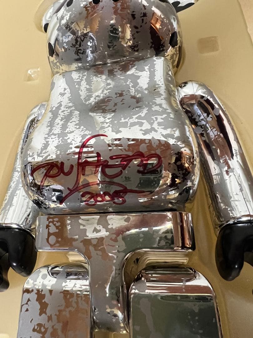 パスヘッド　ベアブリック　100%&400% サイン入り