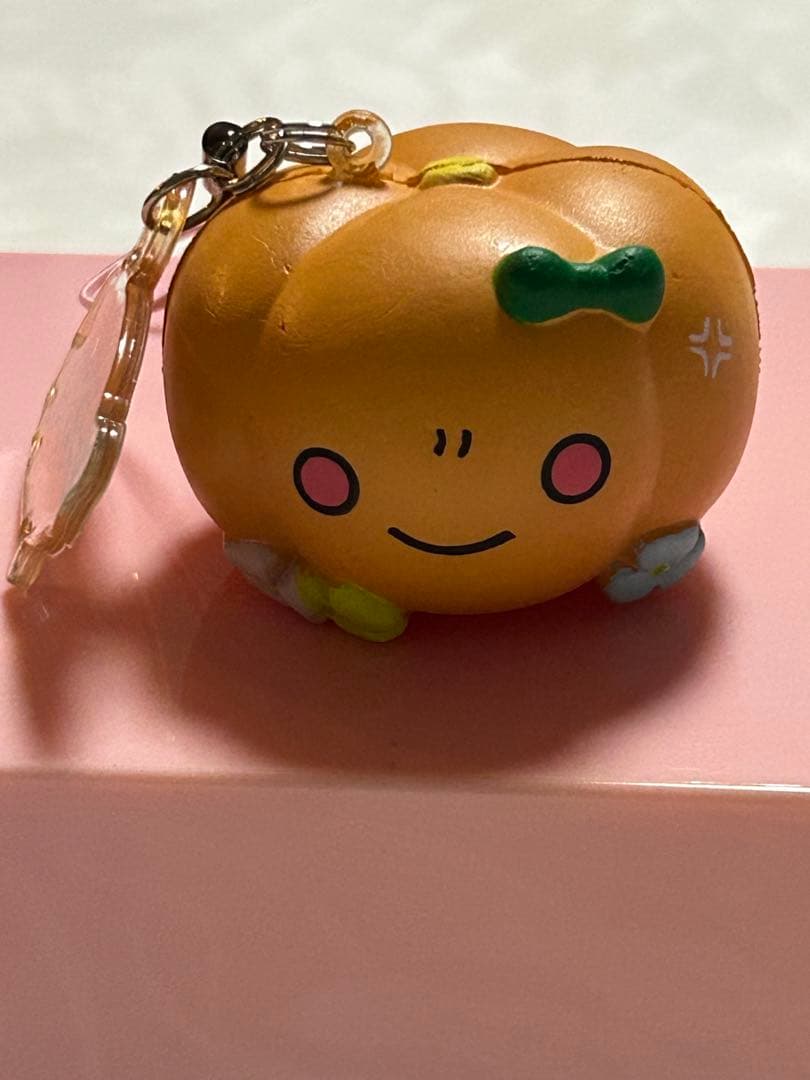 レア サンリオ パンプキンちゃん マスコット ストラップ ぱんくんち　レトロ