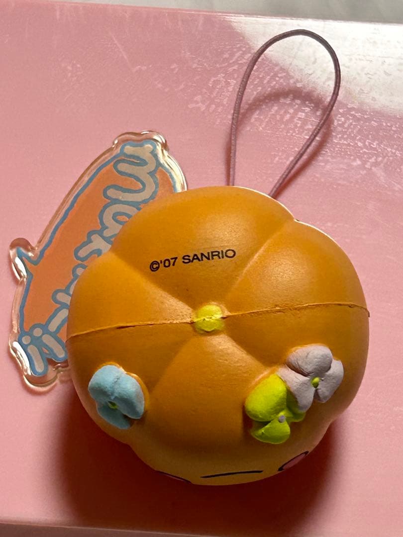 レア サンリオ パンプキンちゃん マスコット ストラップ ぱんくんち　レトロ