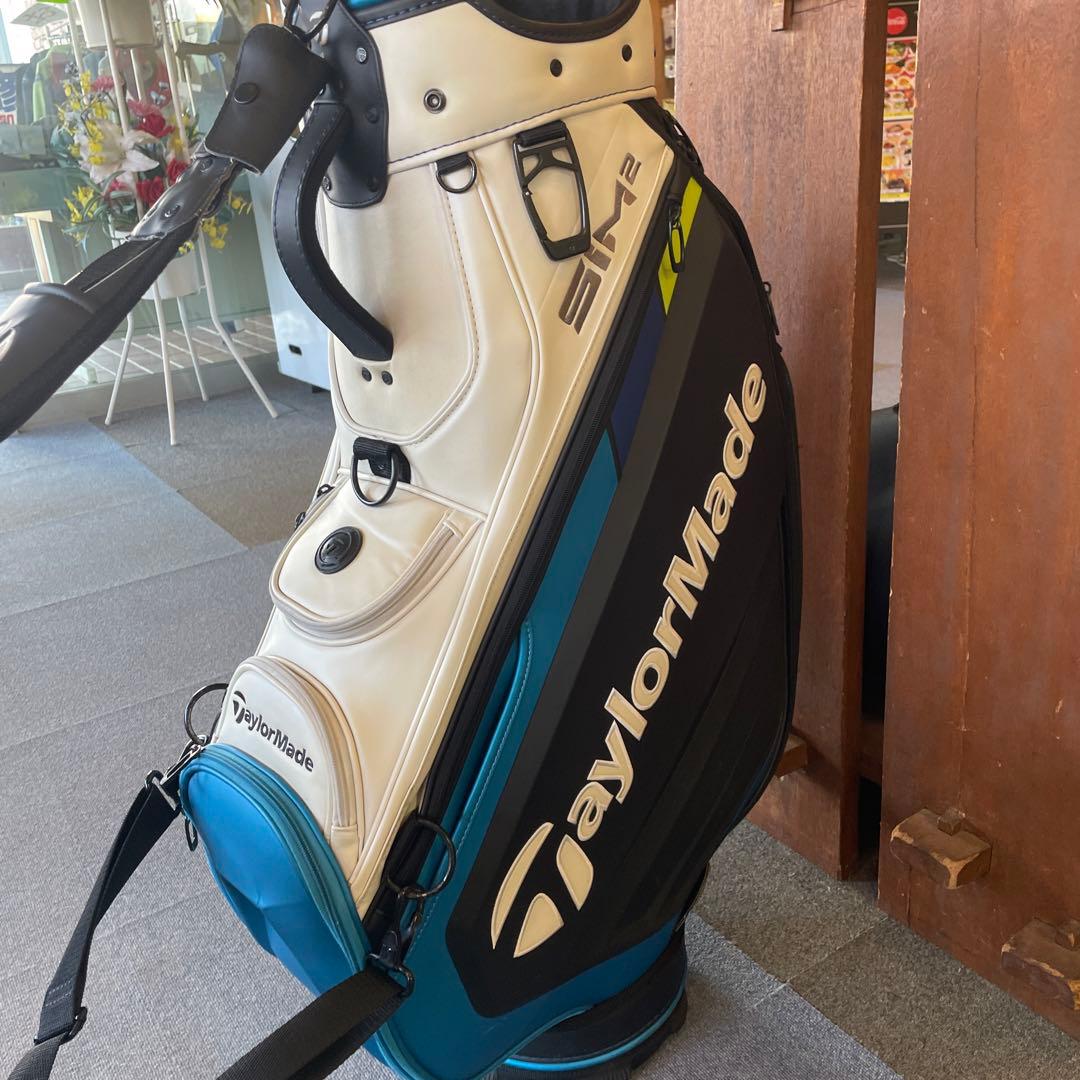 TaylorMade キャディバッグ ブラック/ホワイト/ブルー