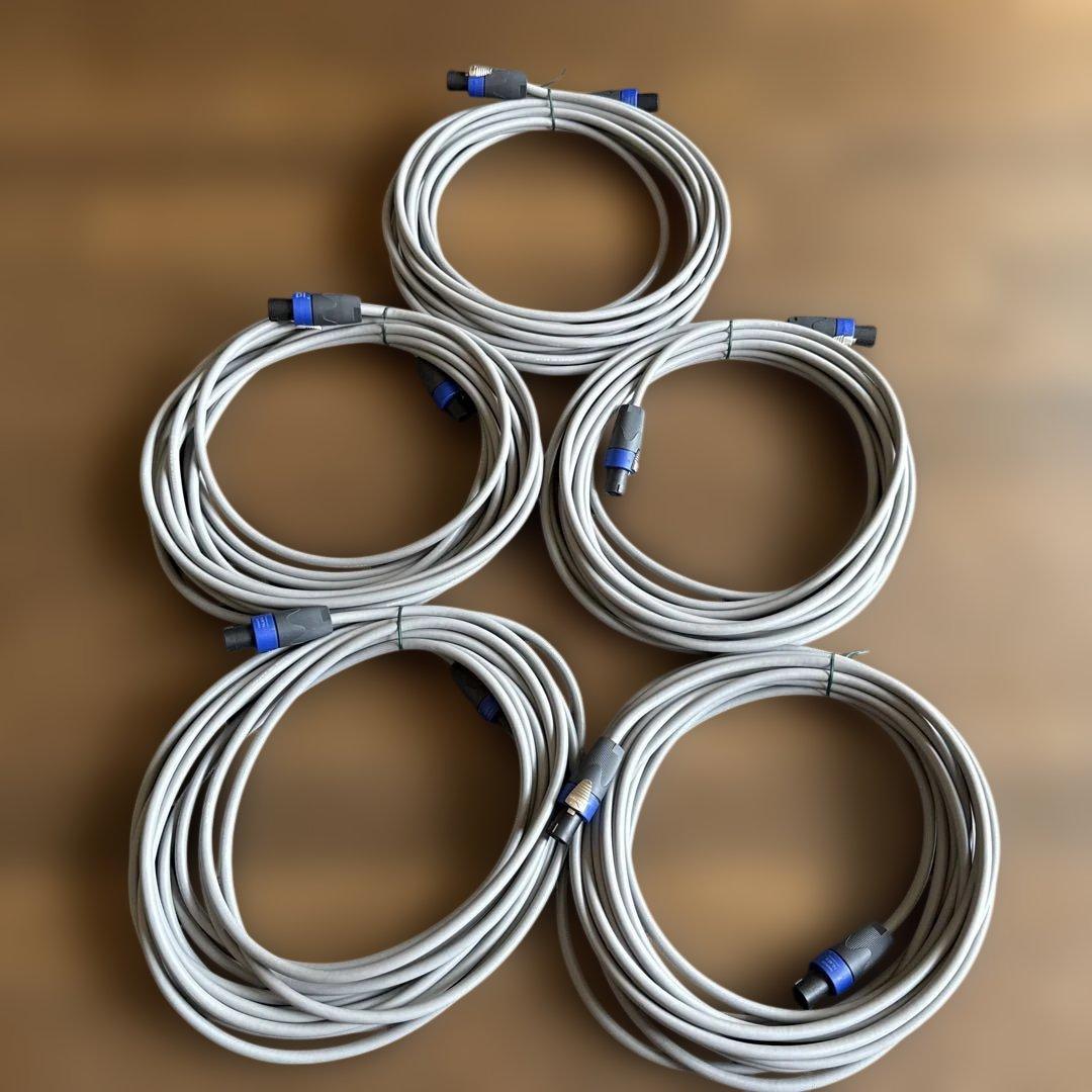 ［新品:最終価格］カナレ　スピーカーケーブル　10m 5本セット①