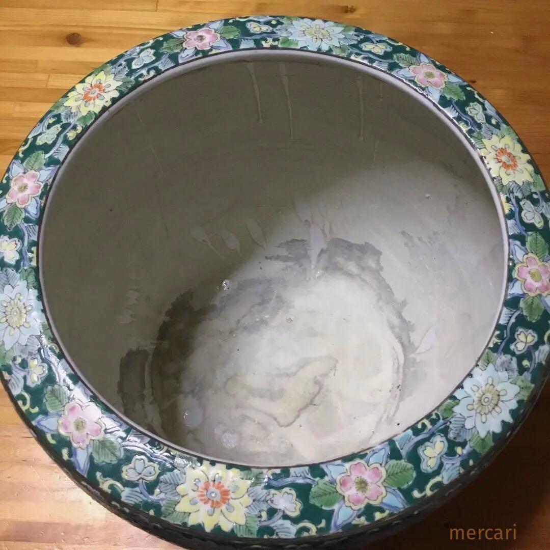 伊万里焼 十錦手 松竹梅牡丹紋様 火鉢 /骨董/時代物