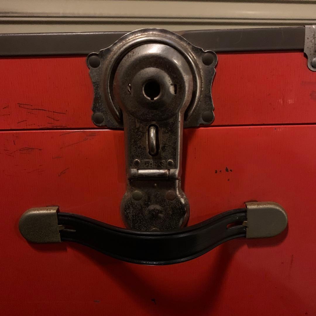 1970’sヴィンテージスチールサーフェイストランク　収納　インテリア　レトロ