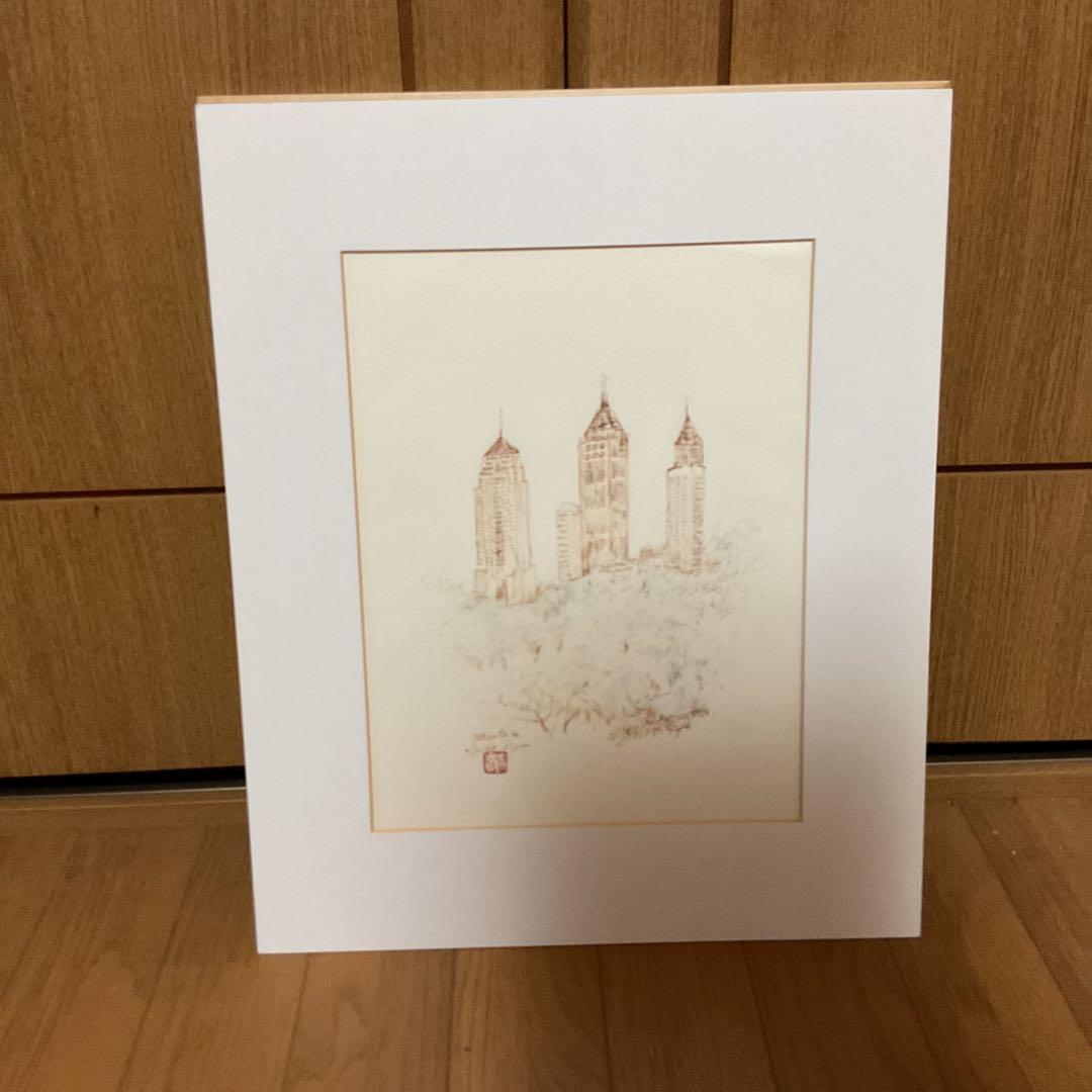 作者不詳 木版画 風景画 アトランタ 96 リュウセイホウ